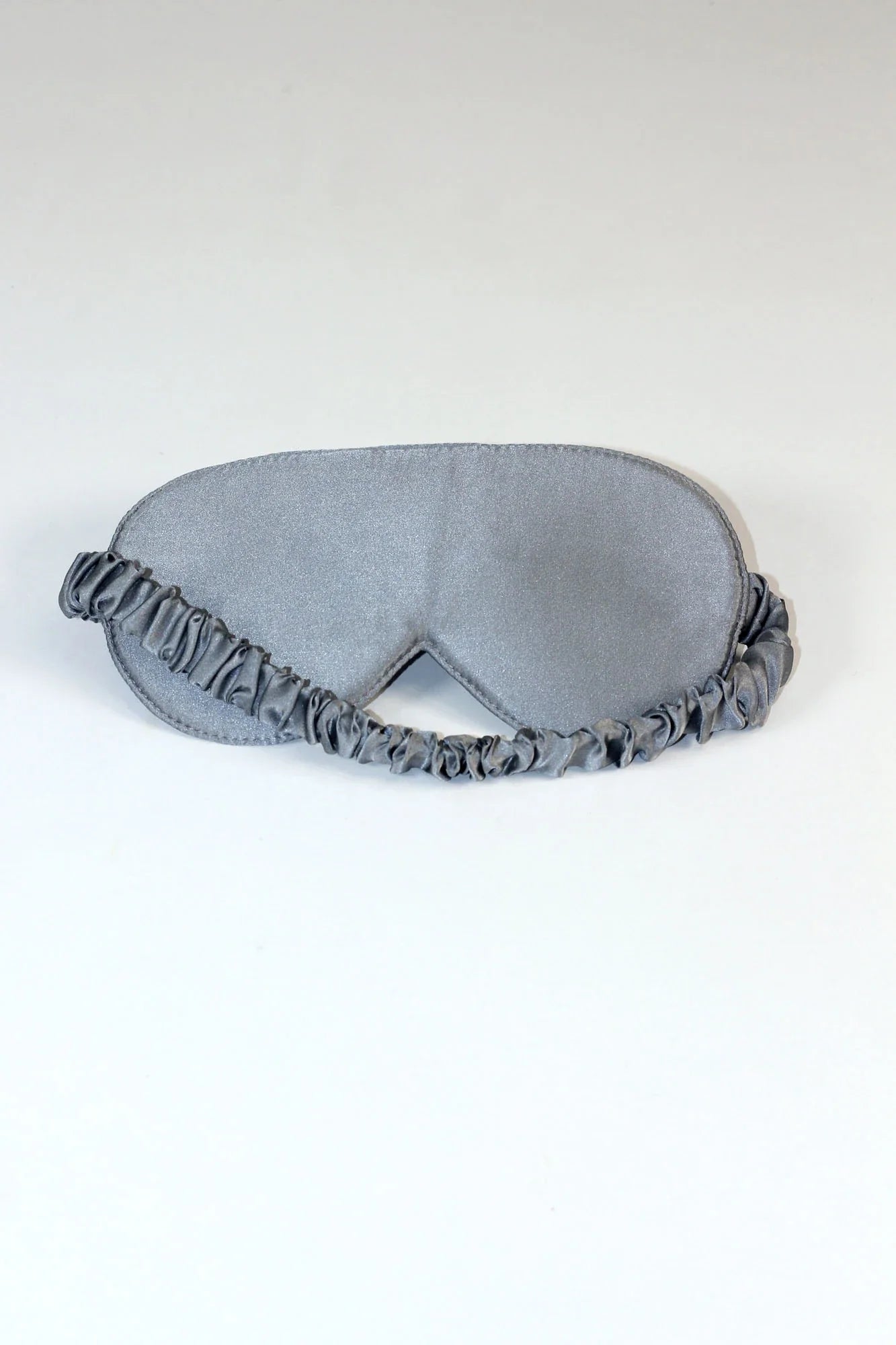 Gri Renkli %100 İpek Göz Bandı Uyku Maskesi