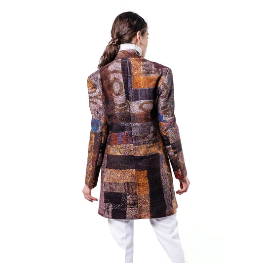 Kadın Patchwork Kaban | Andante | Nomads Felt