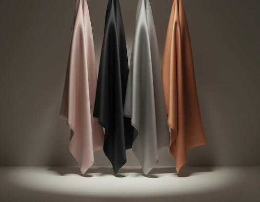 Gümüş Gri İpek Yastık Kılıfı %100 Dut İpeği, 22 Momme, Cilt ve Saç İçin Lüks Uyku Konforu (1 Adet, 50x70 cm)