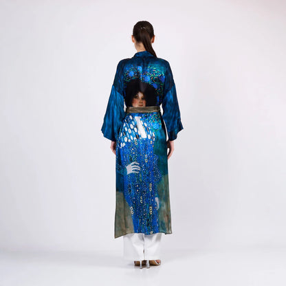 Uzun İpek Kimono Kaftan | Gustav Klimt Emilie Floge | Nomads Felt