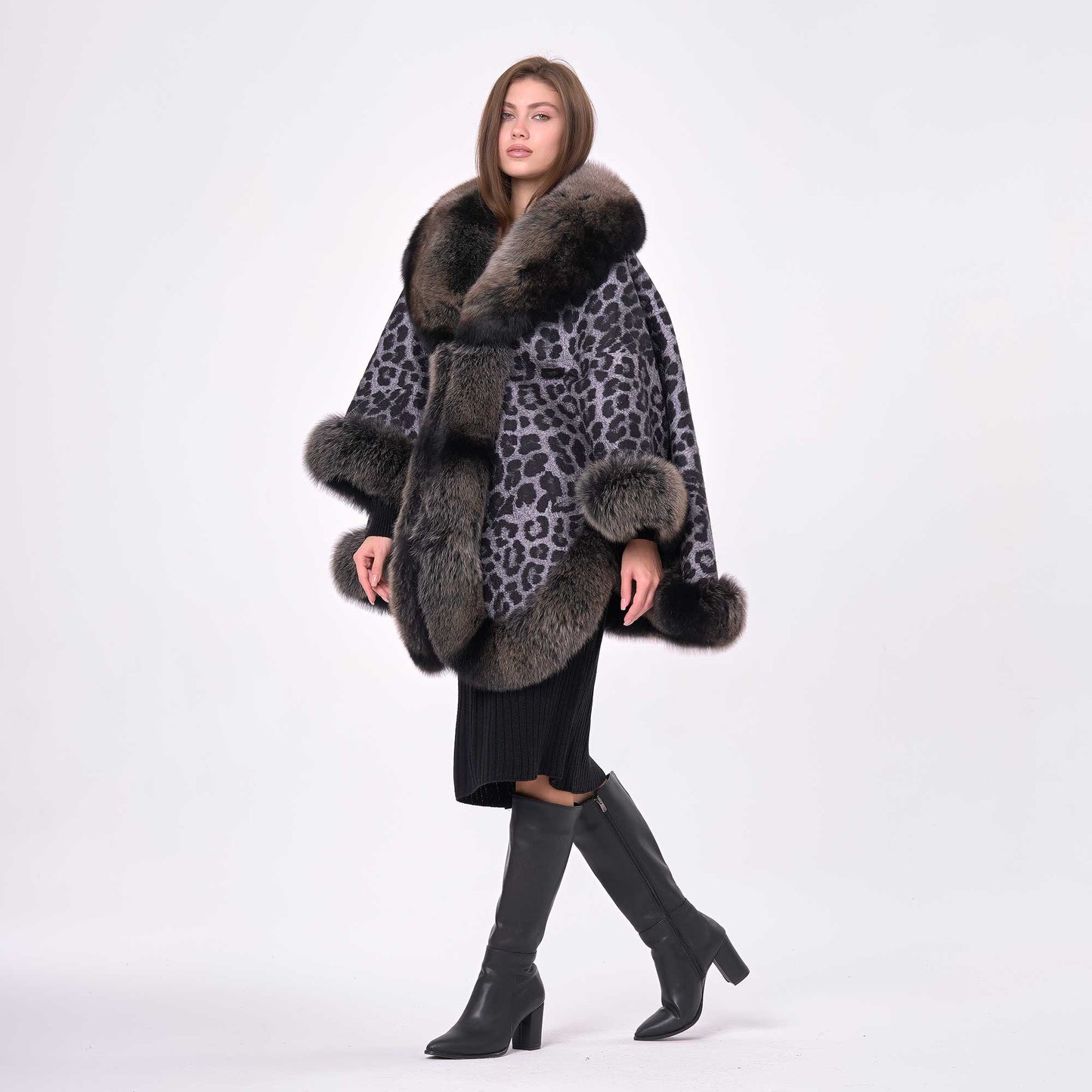 Leopar Desenli Kürklü Panço