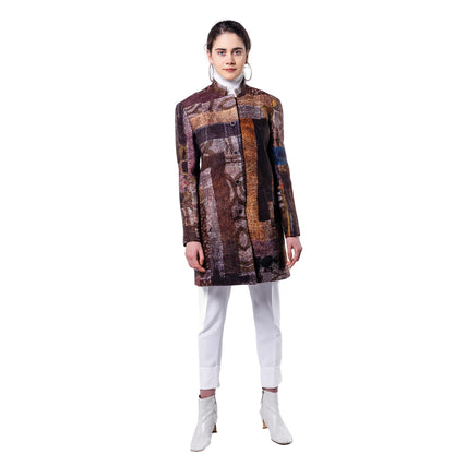 Kadın Patchwork Kaban | Andante | Nomads Felt