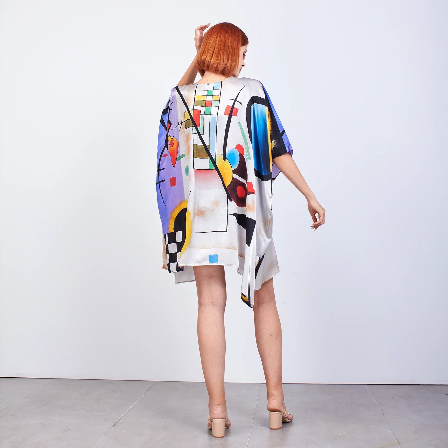 %100 İpek Kısa Kimono Pareo | Kandinsky Collective | Nomads Felt