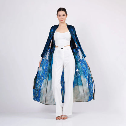 Uzun İpek Kimono Kaftan | Gustav Klimt Emilie Floge | Nomads Felt