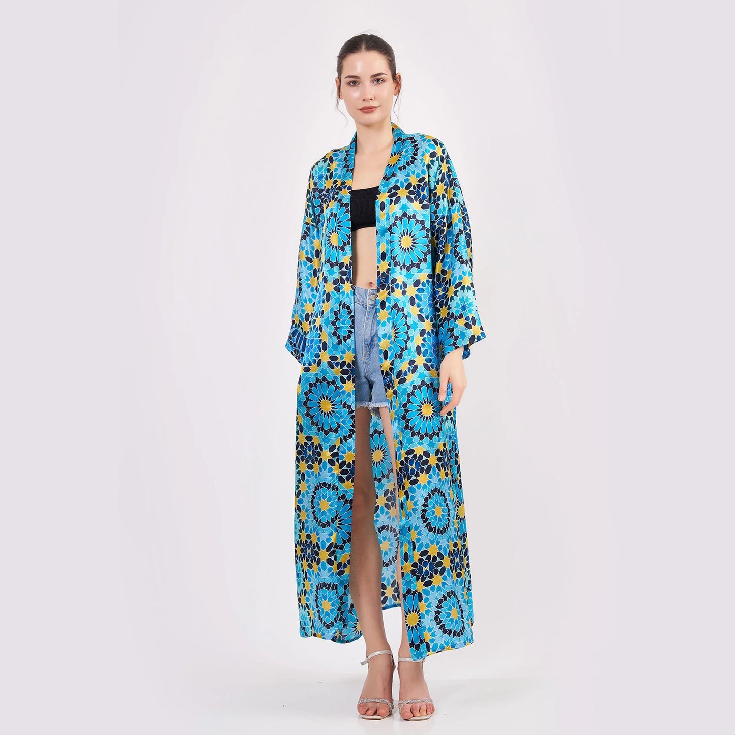 %100 İpek Kimono Kaftan | Elhamra 2 | Nomads Felt