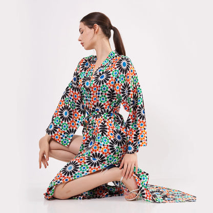 %100 İpek Kimono Kaftan | Elhamra 12 | Nomads Felt