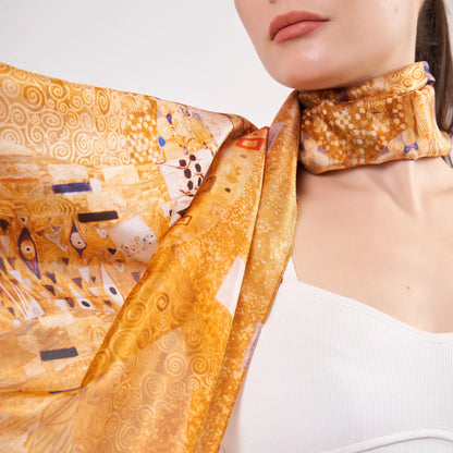 Vual İpek Fular | Gustav Klimt Adele Bloch Bauer | Nomads Felt