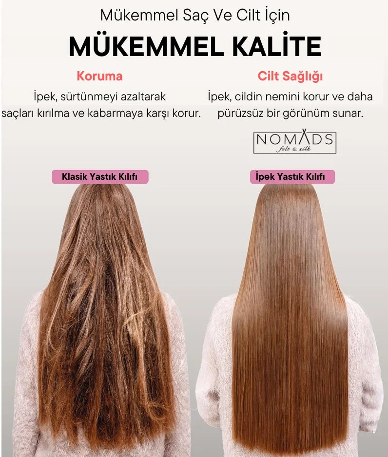 Gümüş Gri İpek Yastık Kılıfı %100 Dut İpeği, 22 Momme, Cilt ve Saç İçin Lüks Uyku Konforu (1 Adet, 50x70 cm)