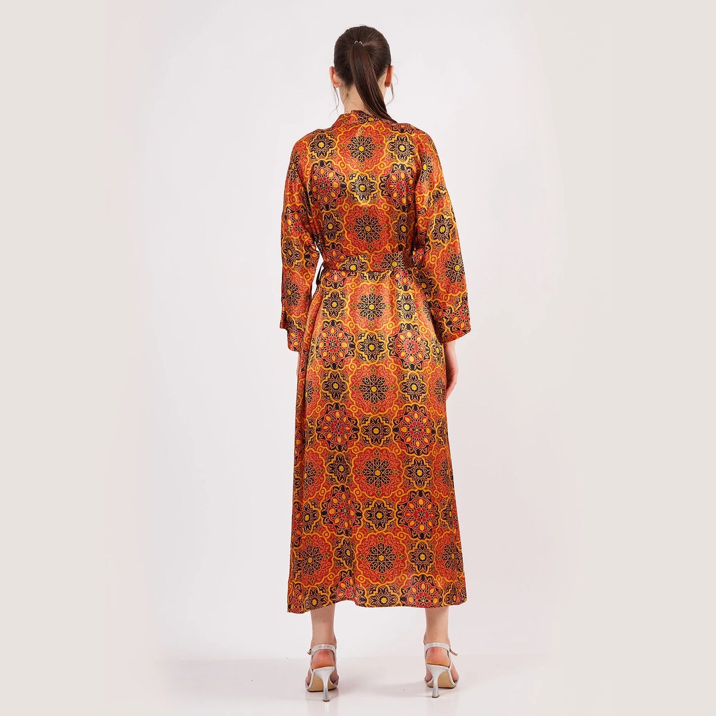 %100 İpek Uzun Kimono Kaftan | Elhamra 14 | Nomads Felt