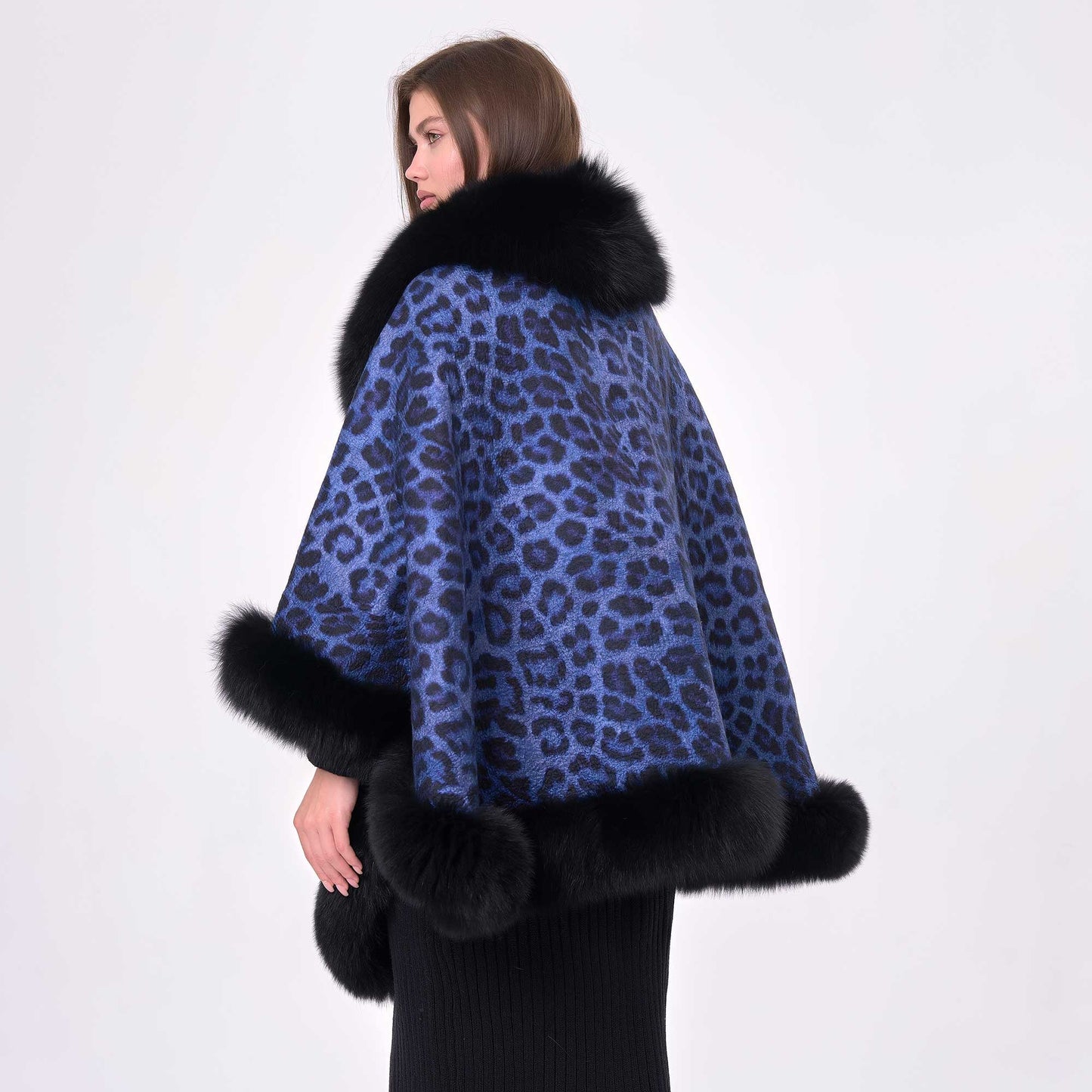 Leopar Desenli Mavi Kürklü Panço